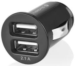 GoGEN autonabíjačka CH 21, 2 x USB port, 2,1 A + 1 A, čierna