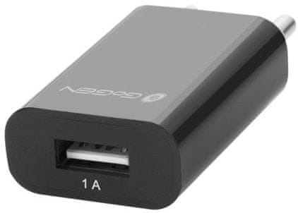GoGEN nabíjačka ACH 100, 1 x USB port, 1 A, čierna