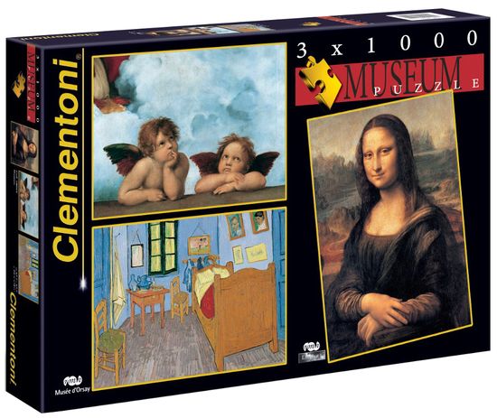 Clementoni Puzzle Muzeum 3 x 1000 dielikov