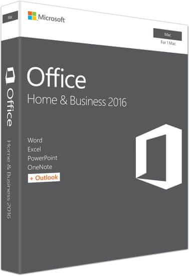 Microsoft Office Mac 2016 pro domácnosti a podnikatele CZ (W6F-00999)