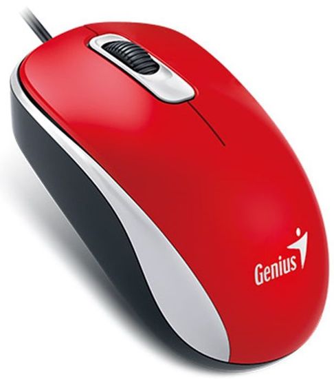 Genius DX-110, drôtová, 1000 dpi, USB, červená (31010116111)