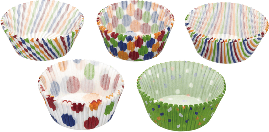 Kitchen Craft Sada košíčkov na muffiny 250 ks, farebné