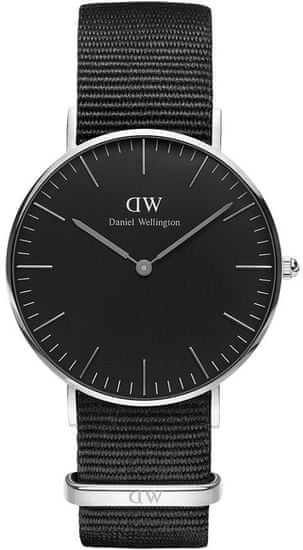 Daniel Wellington Classic Black Cornwall Silver DW00100151