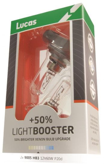 Lucas Autožiarovka LightBooster H1 12V 55W + 50 %, 2ks (LLX448XLPX2)