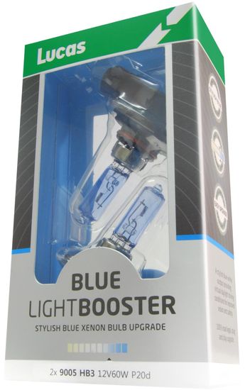 Lucas Autožiarovka LightBooster H4 12V 60/55W Blue, 2ks (LLX472BLX2)
