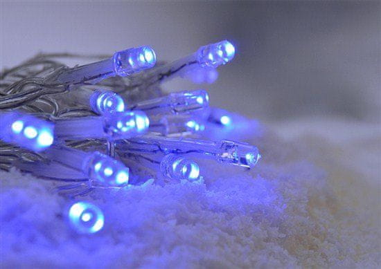 Solight LED reťaz 3 m transparentný kábel