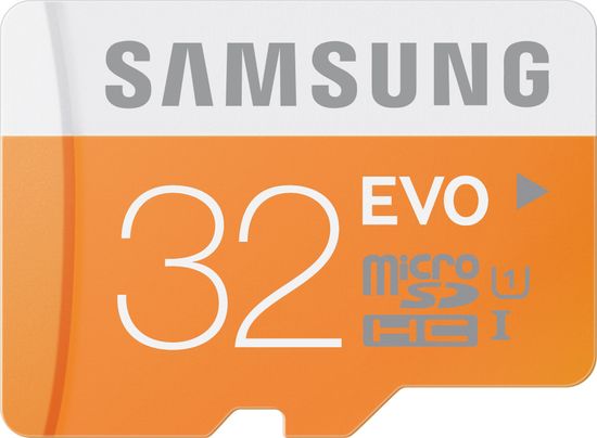 SAMSUNG microSDHC 32GB EVO UHS-I (class 10) 48MB/s + adaptér na SD (MB-MP32DA/EU)