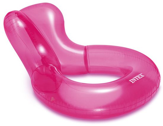 Intex Sedadlo do bazénu priehľadné, ružové