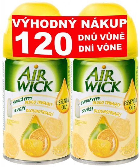 Air wick Freshmatic Refill náplň DUO Citrus 2x 250 ml