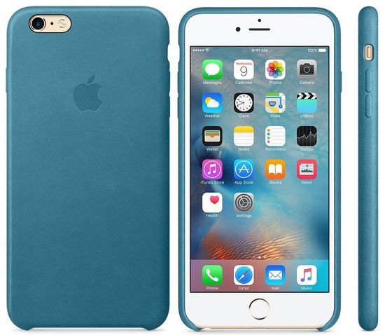 Apple Kožený kryt, Apple iPhone 6s, modrá