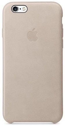 Apple Kožený kryt, Apple iPhone 6s, světle šedá