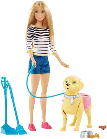 Mattel Barbie Precházka so psíkom