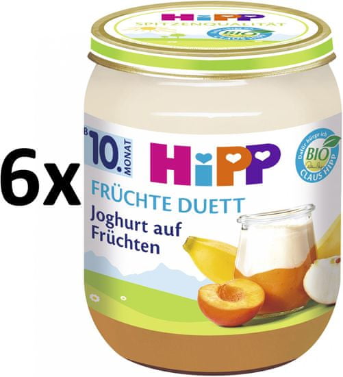 HiPP BIO Jogurt s ovocem - 6x160 g exp. 06/2019