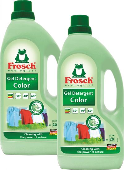 Frosch EKO 2x1,5 litra prací gél na farebné prádlo
