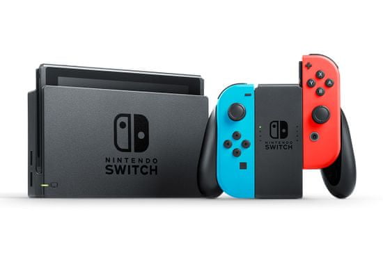 Nintendo Switch + Joy-Con modrý/červený