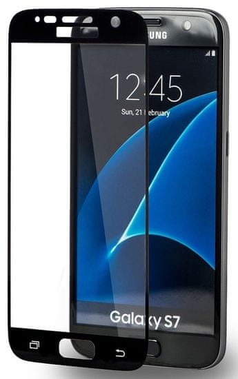 Azuri Tvrzené sklo Edge2Edge (Samsung Galaxy S7), černá