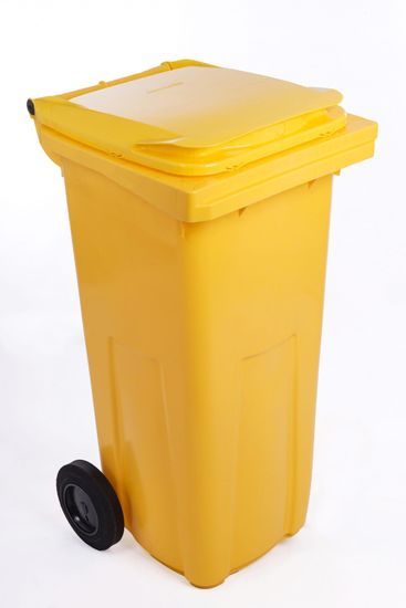 J.A.D. TOOLS odpadkový kôš 240 l žltý plastový