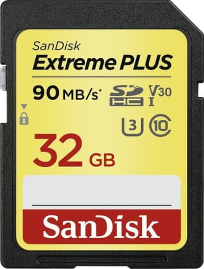 SanDisk Extreme Plus SDHC 32GB Class 10 UHS-I (SDSDXWF-032G-GNCIN)