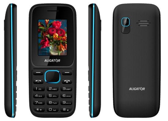 Aligator D200, Dual SIM, černo-modrý