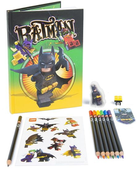 LEGO Batman Movie Stationery set so zápisníkom