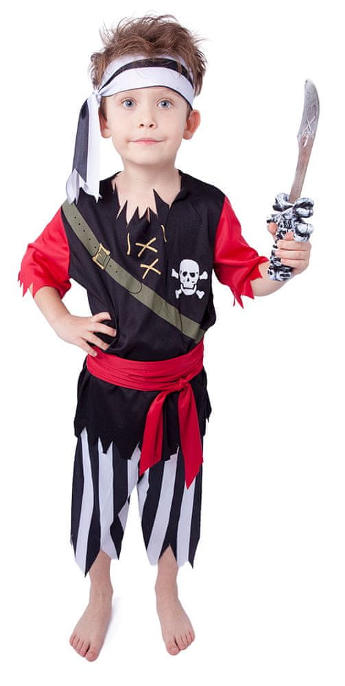 Rappa Kostým pirát so šatkou M