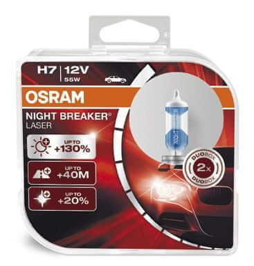 Osram 12V H7 55W P14.5s 2ks Night Break Unlimited Laser