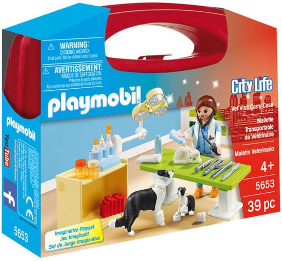 Playmobil 5653 Prenosný box - Návšteva u veterinára