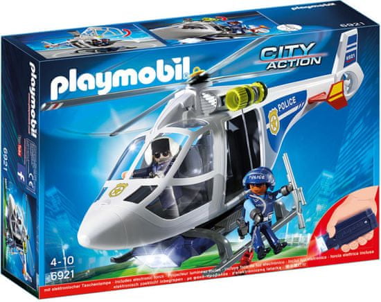 Playmobil 6921 Policajná helikoptéra s LED svetlom
