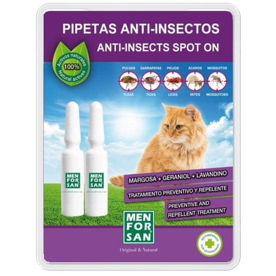 Menforsan Antiparazitná pipeta pre mačky 2ks