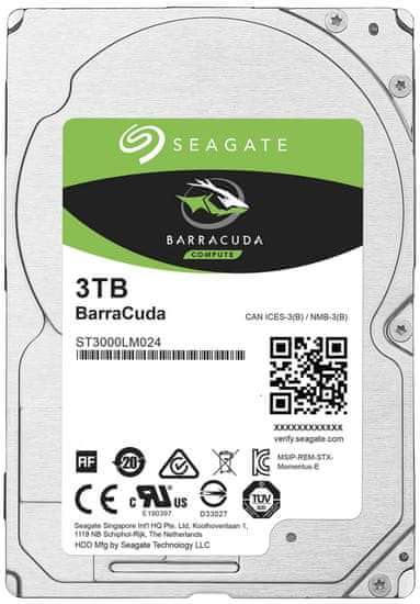 Seagate BarraCuda - 3TB (ST3000LM024)