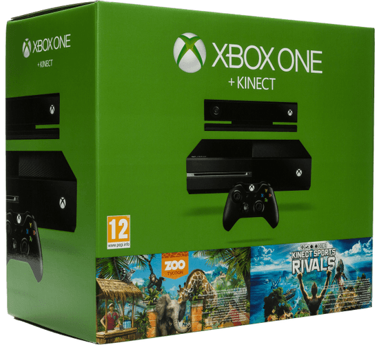 Microsoft Xbox One 500GB se senzorem Kinect + Zoo Tycoon + Kinect Sports Rivals