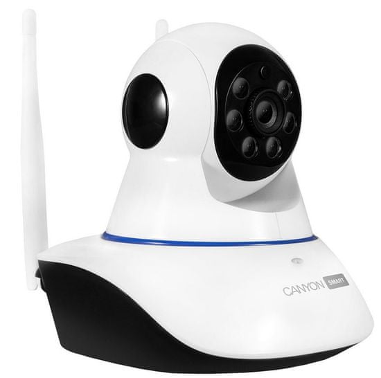 Canyon HD IP kamera s rozsáhlým úhlem pokrytí a přídavnými senzory (CNSS-KA1W)
