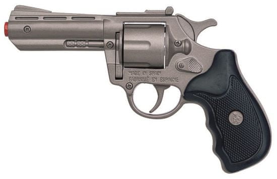 Gonher Policajný revolver kovový strieborný 8 rán