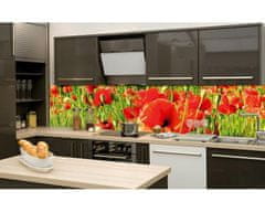 Dimex fototapety do kuchyne, samolepiace - Červené maky 60 x 260 cm