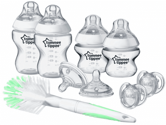Tommee Tippee Sada dojčenských fľaštičiek C2N s kefou