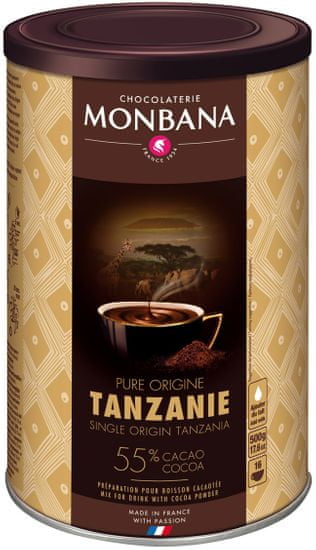 Monbana horúca čokoláda Tanzanie 500 g