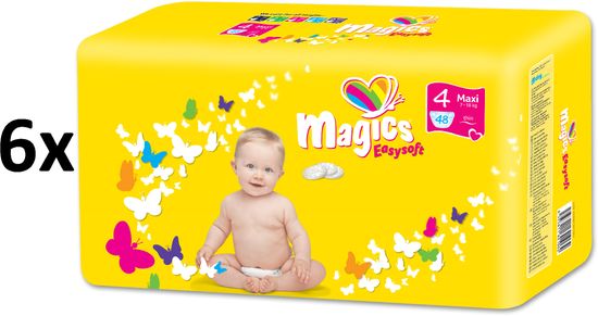 Magics Easysoft 4 Maxi (7-18 kg) Megapack 288 ks (6x48 ks)