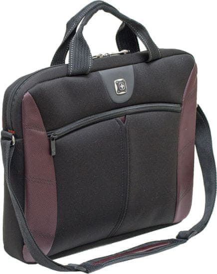 Wenger SHERPA - 16" tenká taška na notebook, burgundy
