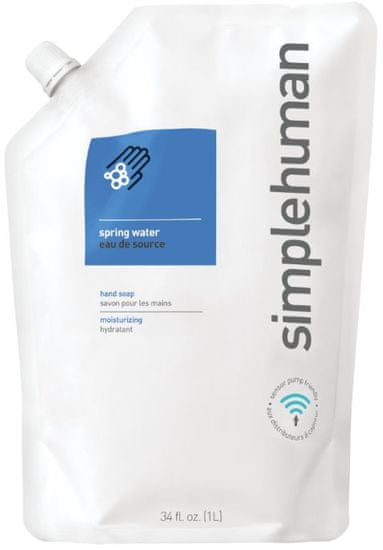 Simplehuman Hydratačné tekuté mydlo 1 l, náhradná náplň spring water