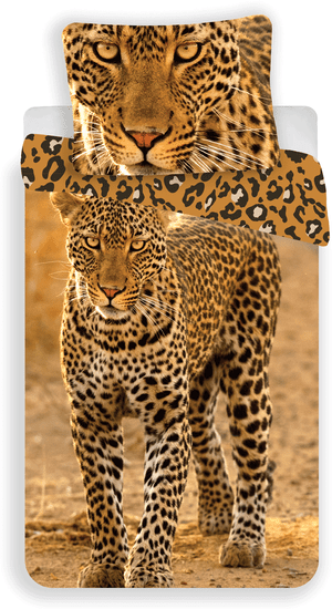 Jerry Fabrics obliečky Leopard 2017 140x200 70x90
