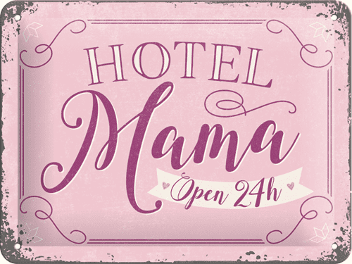 Postershop Plechová tabuľa Hotel Mama