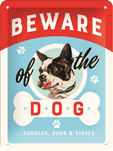 Postershop Plechová tabuľa Beware of the Dog