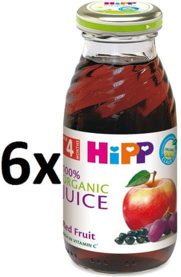 HiPP Šťava z červených plodov - 6x200ml