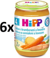HiPP Karotka so zemiakmi a lososom - 6 × 190g