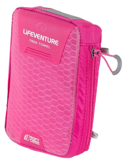 Lifeventure SoftFibre Trek Towel Advance pink