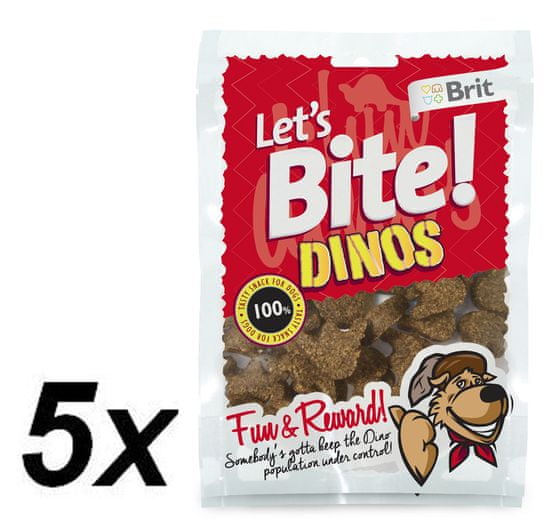 Brit Lets Bite Dinos 5x150 g