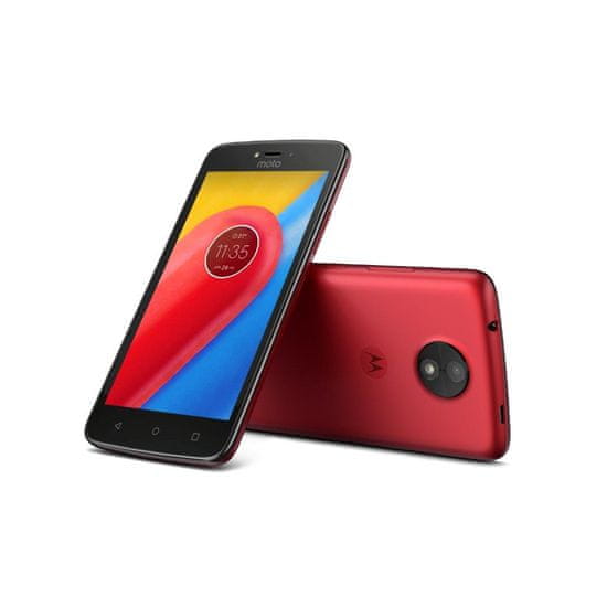 Motorola Moto C (4G), 16 GB, Red