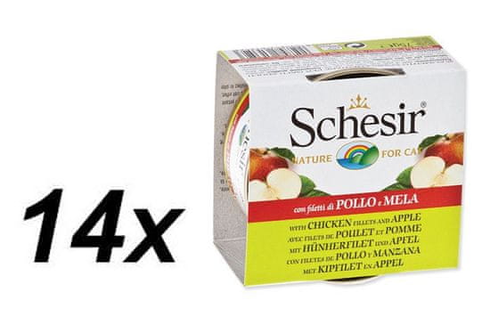 Schesir Konzerva Cat Fruit kuracie + jablko 14 x 75 g