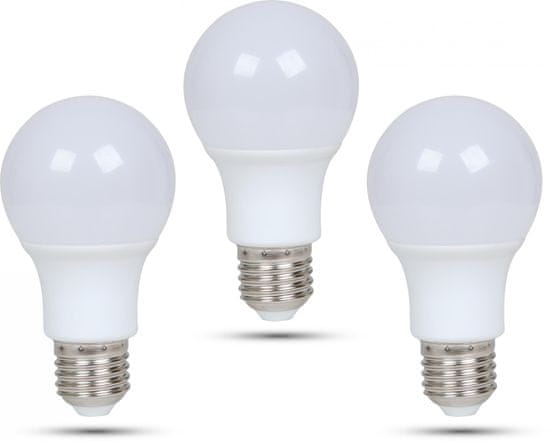 Retlux A60 E27 LED žiarovka 9W denná biela, 3 ks