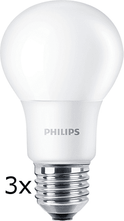 Philips CorePro Ledbulb 7,5-60W A60 E27 840 ND, 3 ks